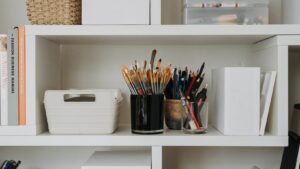 art supplies organizer
